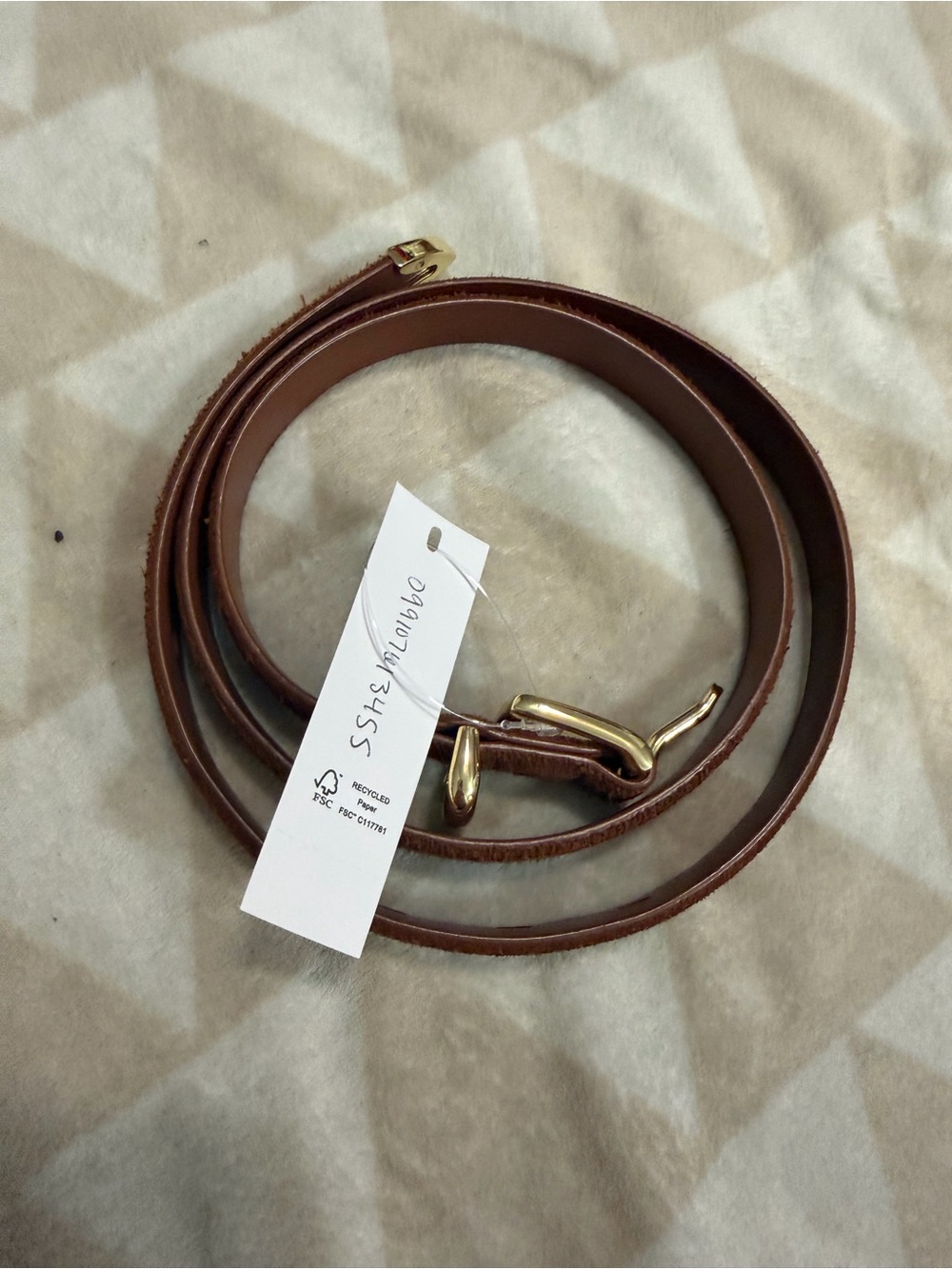 J crew Thin suede belt - Picture 3 of 5